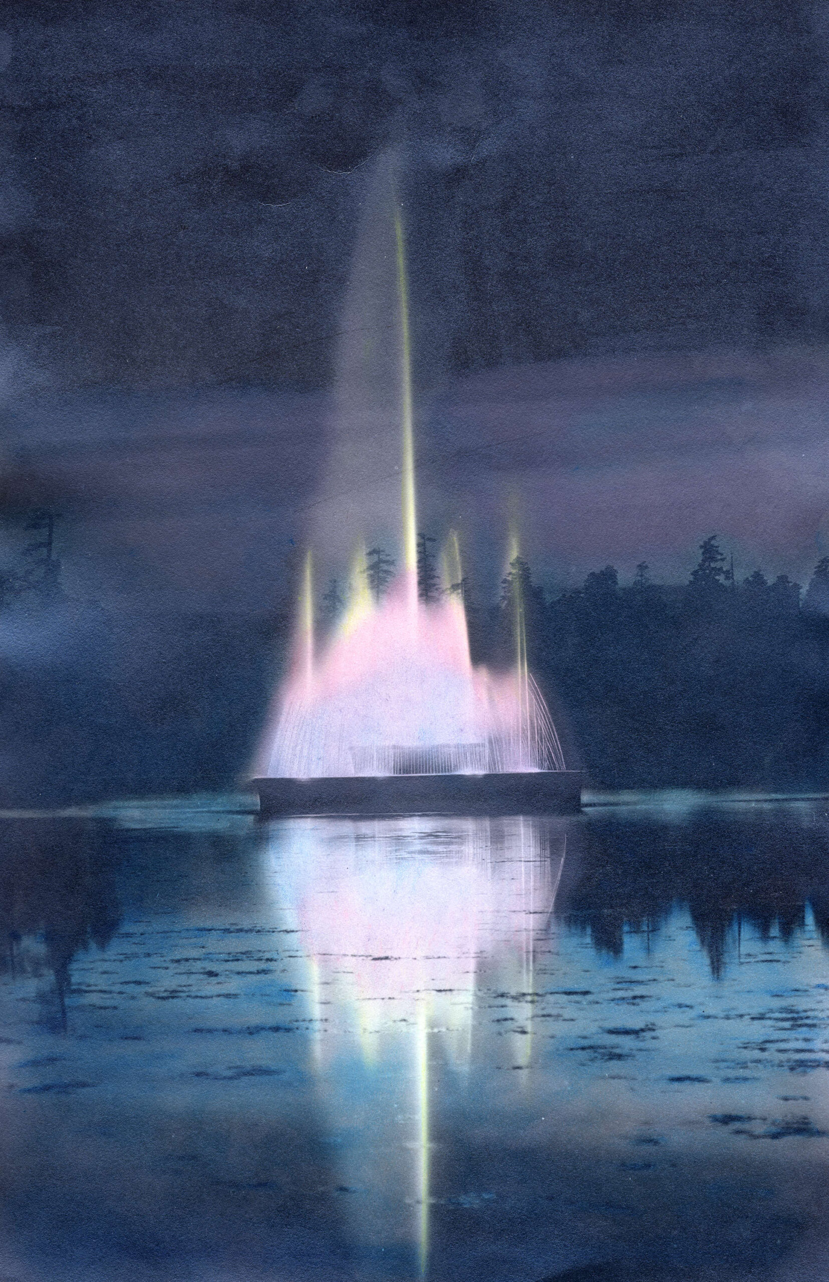 Lost Lagoon Fountain Stanley Park