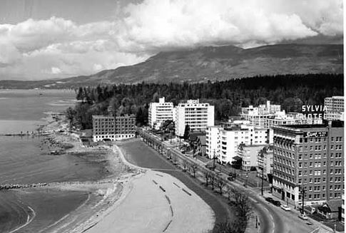 Beach Avenue was once ringed by houses from Chilco to Burrard