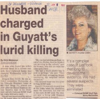 Doug Guyatt was charged with his wife's murder