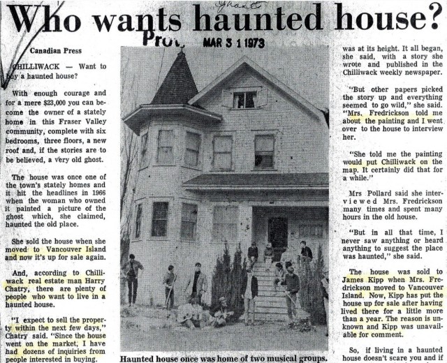 Hetty Frederickson's ghost