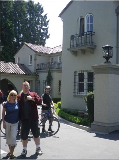 With Aaron Chapman on the 2014 VHF heritage house tour