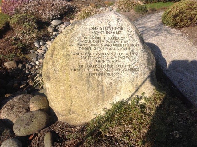 infant garden boulder