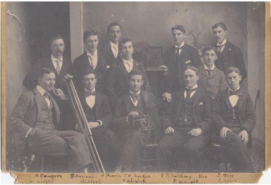 Jack Garden, back row fourth from the left with members of the Vancouver Photography Club. Photo courtesy Anders Falk