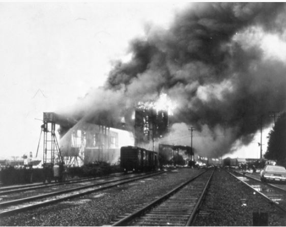 grain elevator fire