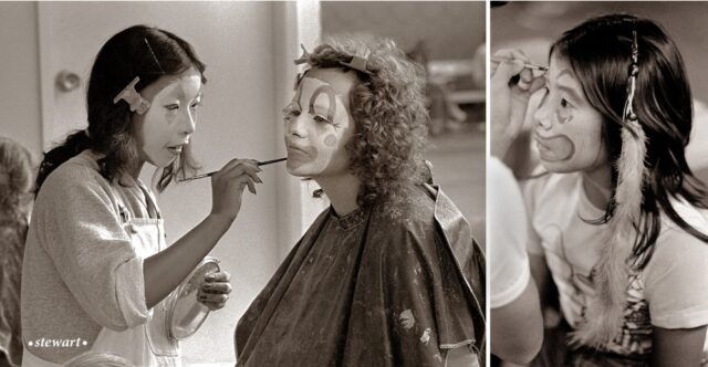 Bruce Stewart PNE painted faces